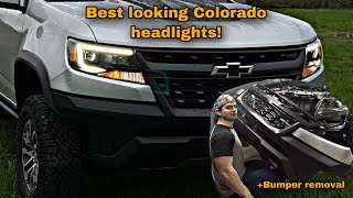 Chevy Colorado ZR2 Duramax gets a SICK set of LED Headlights! (HOW TO: Front Bumper Removal)