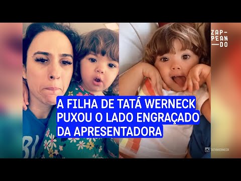 A filha de Tatá Werneck leva muito jeito para a comédia