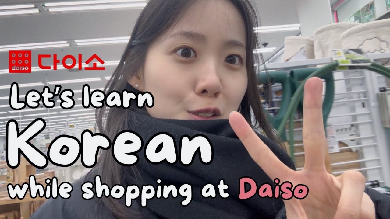 Learn Korean while DAISO Shopping | Comprehensible Korean Input for intermediate 