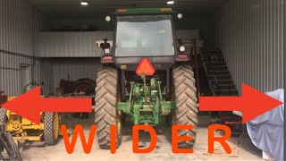 Setting Rear Wheel Spacing on a John Deere 4055