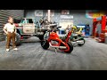 How to attache your motorcycle to your truck's bed.