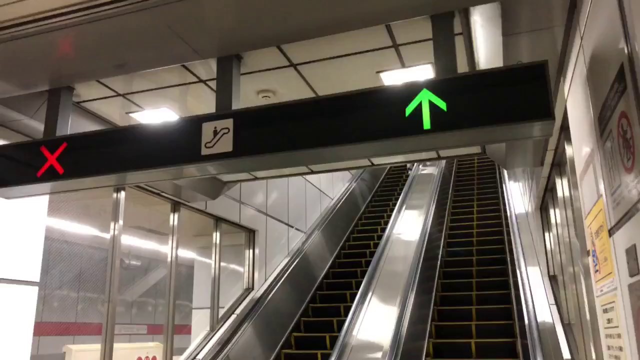 【長い！】名古屋市営地下鉄桜通線国際センター駅の日立エスカレーター