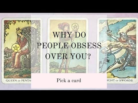 WHY DO PEOPLE OBSESS OVER YOU?🤩😌🤫|🔮PICK A CARD🔮|