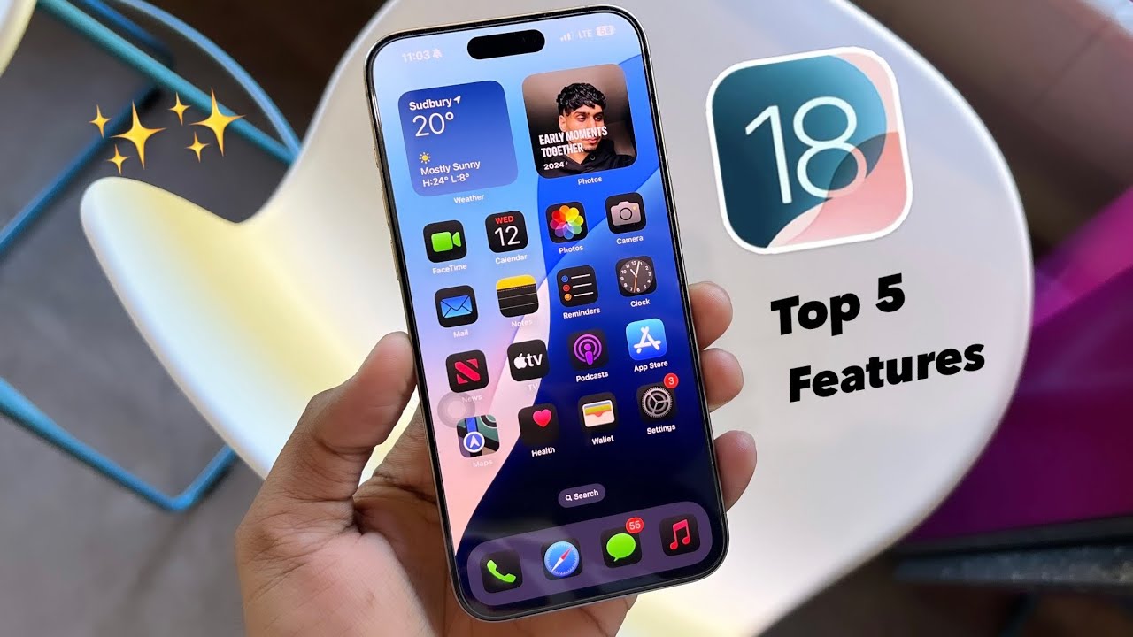 iOS 18 - 5 Top Best Features - You MUST Know - YouTube