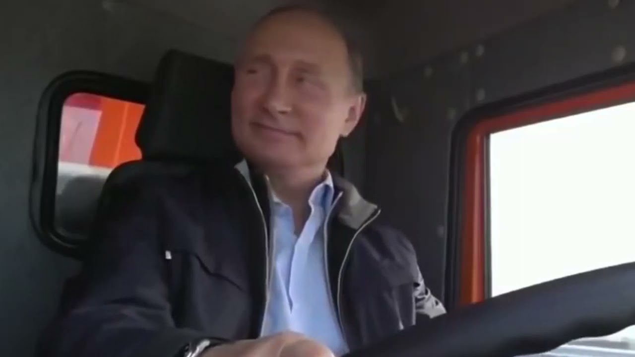 Путин на камазе прикол