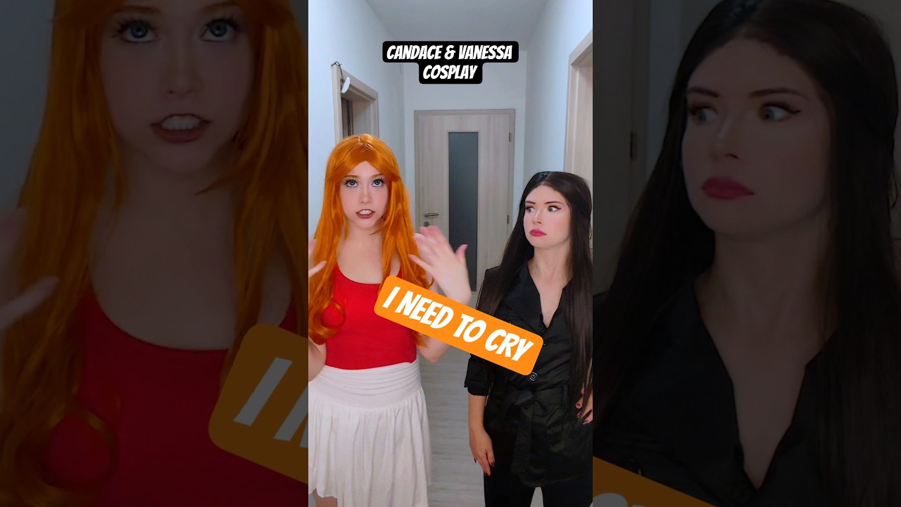 I need to cry | Candace & Vanessa @nikkihatsunecosplay #cosplay #shorts Phineas and Ferb
