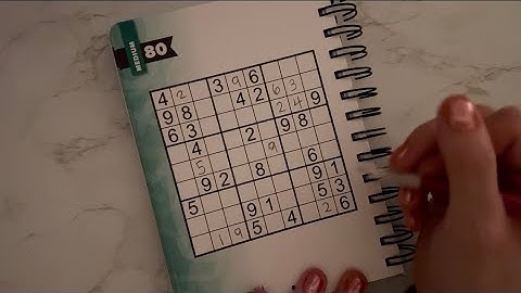 ASMR No Talking Sudoku | Mouth Sounds, Low Light, Light Breathing, Relaxing