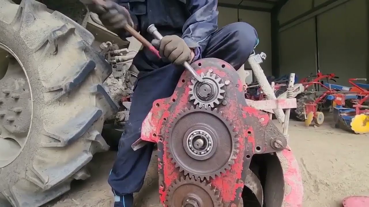 트랙터 로타리 심한 떨그덕 소리 점검수리 (SW165GS)