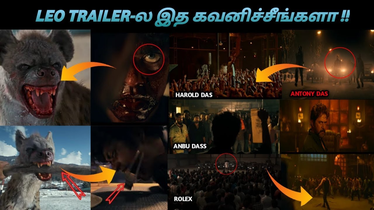 LEO Trailer Hidden Details 😱| Leo Das Vs Parithan  |Sanjay dutt|Leo Trailer breakdown|Decoding Tamil