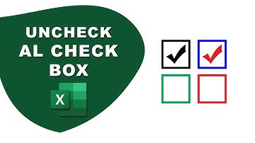 How to uncheck all checkboxes in Excel | Uncheck multiple checkbox in excel