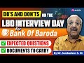 How to Succeed in Bank of Baroda LBO Interview 2025 | Documents to Carry + Expected Questions