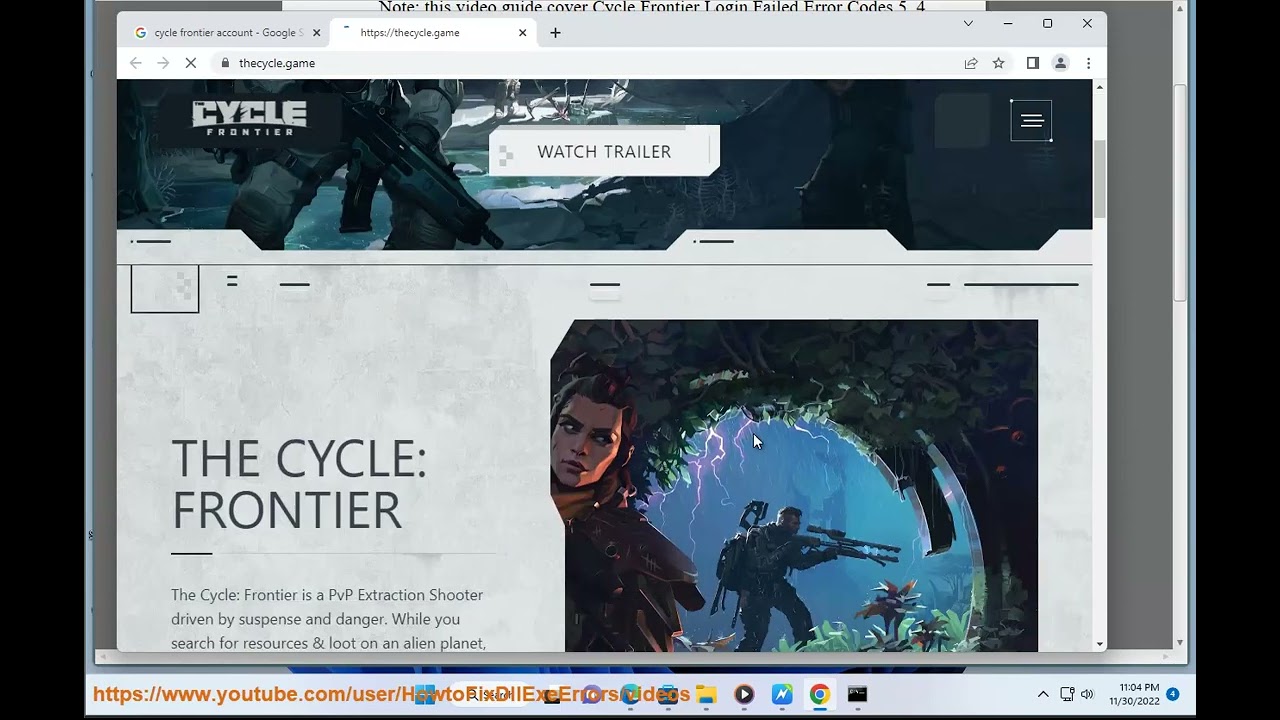 Fix Login Failed In The Cycle Frontier On Windows YouTube