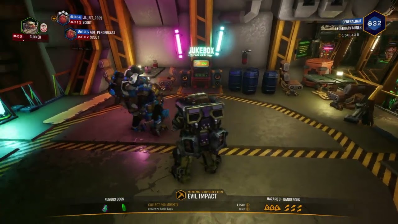 Deep Rock Galactic Co-op Gameplay Abyss Bar Drinking and Dancing