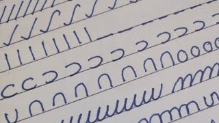 Daily Practice of Basic Strokes for Cursive Handwriting |Calligraphy