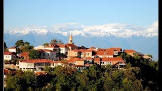 Caucasia Georgia small city Signagi centre atmosphere Sound effect
