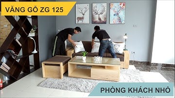 Mẫu Bàn Ghế Sofa Văng Gỗ Hiện Đại ZITO dành cho Không Gian Phòng Khách Nhỏ