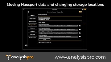 Nacsport Tutorial - Transferring Nacsport data to a new machine & changing default storage location