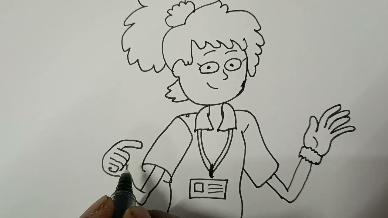 Simple step by step drawing of cartoon Anne Boonchuy | Easy Drawing for kids & Beginners |