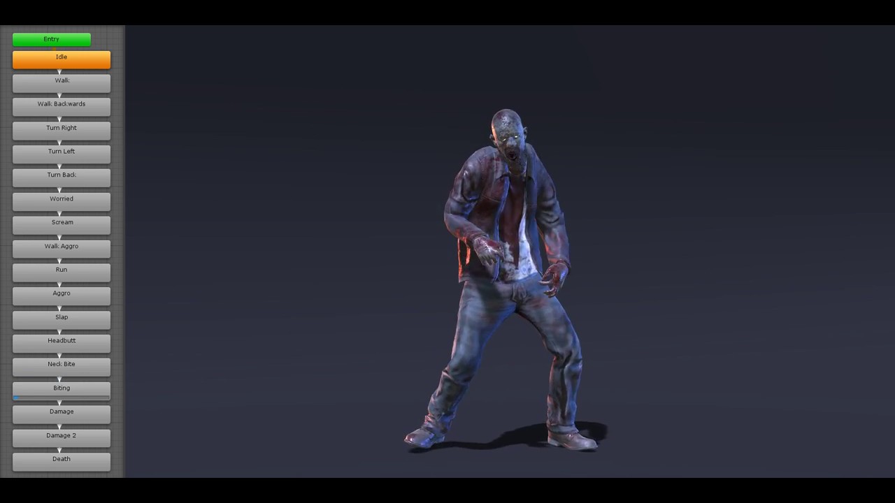 Bearded Zombie Guy Animation