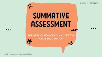 THE APPLICATION OF COIN ACCEPTOR AND SERVO MOTOR