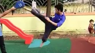Taekwondo kicking sampler