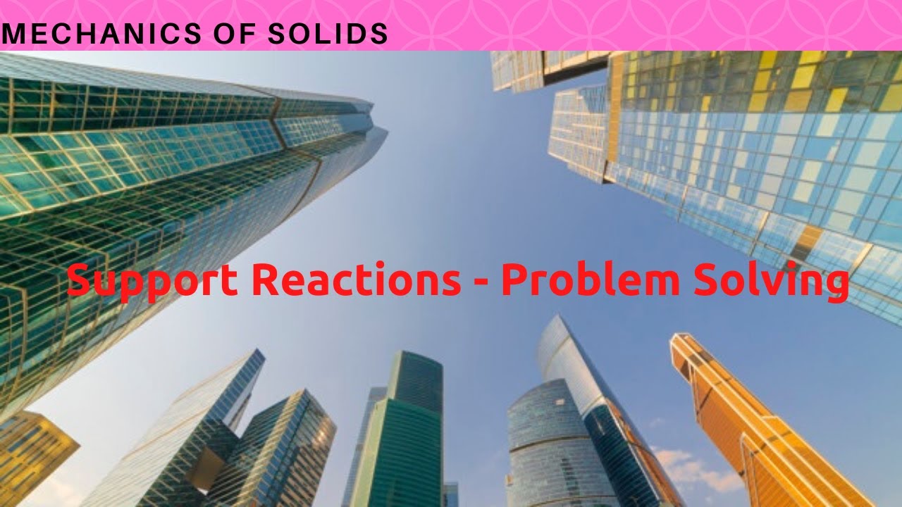 Reaction Problem Solving Support Reactions Problem Solving - YouTube
