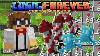New Sugar Cane Farm With A Blast & Rocket Factory 🚀 Logic Forever: Ep #9 - Minecraft 1.21
