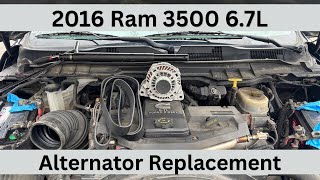 2011-2018 Dodge/Ram 6.7L 3500 Alternator Replacement