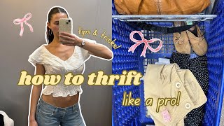 HOW TO THRIFT LIKE A PRO! thrifting tips & tricks + thrift with me!