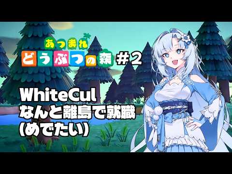 【あつ森#2】WhiteCul、なんと離島で就職(めでたい)【WhiteCUL/ボイロ実況】