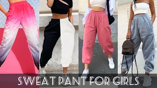 Sweat Pants, Girls Pants Design, Sweat Pants For Girls, Girls Sweatpants  Outfit 2021