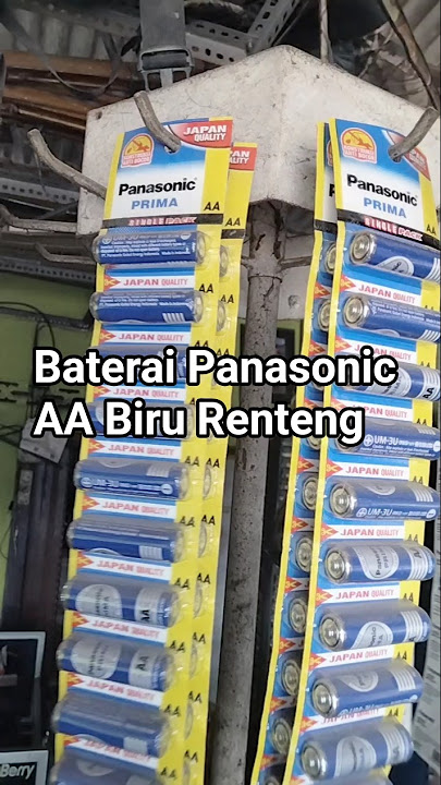 Panasonic AA Blue Batteries in a Row #panasonicaabirubatteryin a row #panasonicaabirubattery