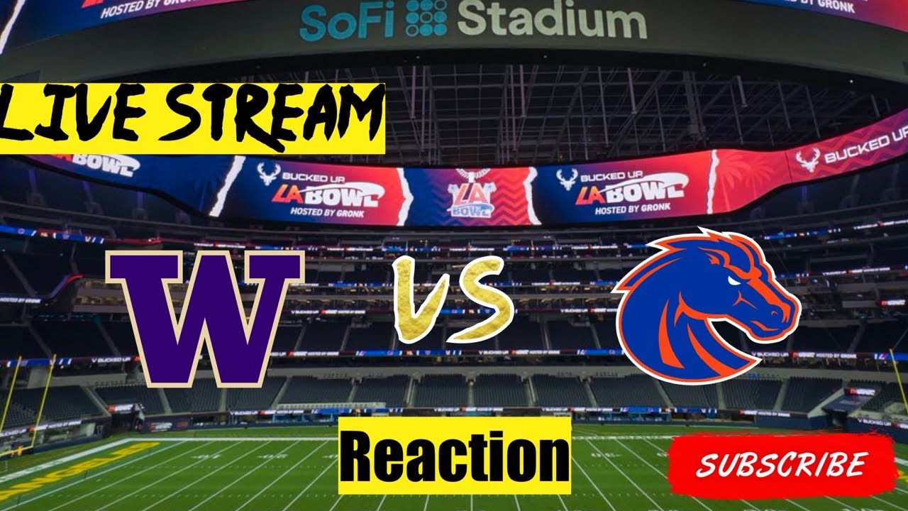 LA Bowl Boise State vs Washington Live Stream Reaction - YouTube