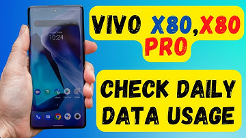 Vivo X80, X80 Pro check daily data Used | vivo X80 Show Data/wifi Usage {V2185A}