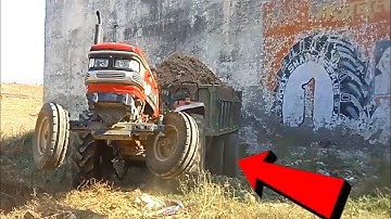 Mahindra Arjun tractor 555 Di and mud loading video and JCB 3DX eco loader machine in JCB tractor