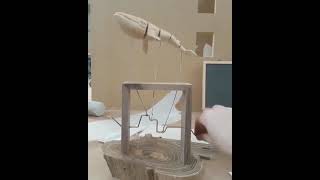 Wooden whale kinetic sculpture #shorts #videos #nature #satisfying #beautiful