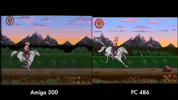 Wrath of The Demon, Amiga 500 vs PC