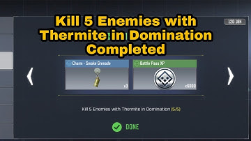 Kill 5 Enemies with Thermite in Domination | SEASONAL Rocket Arm COD Mobile