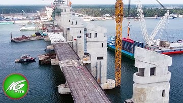 Công trình cống Cái Lớn - Cái Bé lắp cửa van đầu tiên | THKG