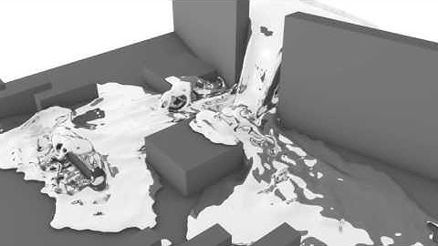 Test fluid sim with blender 2.54