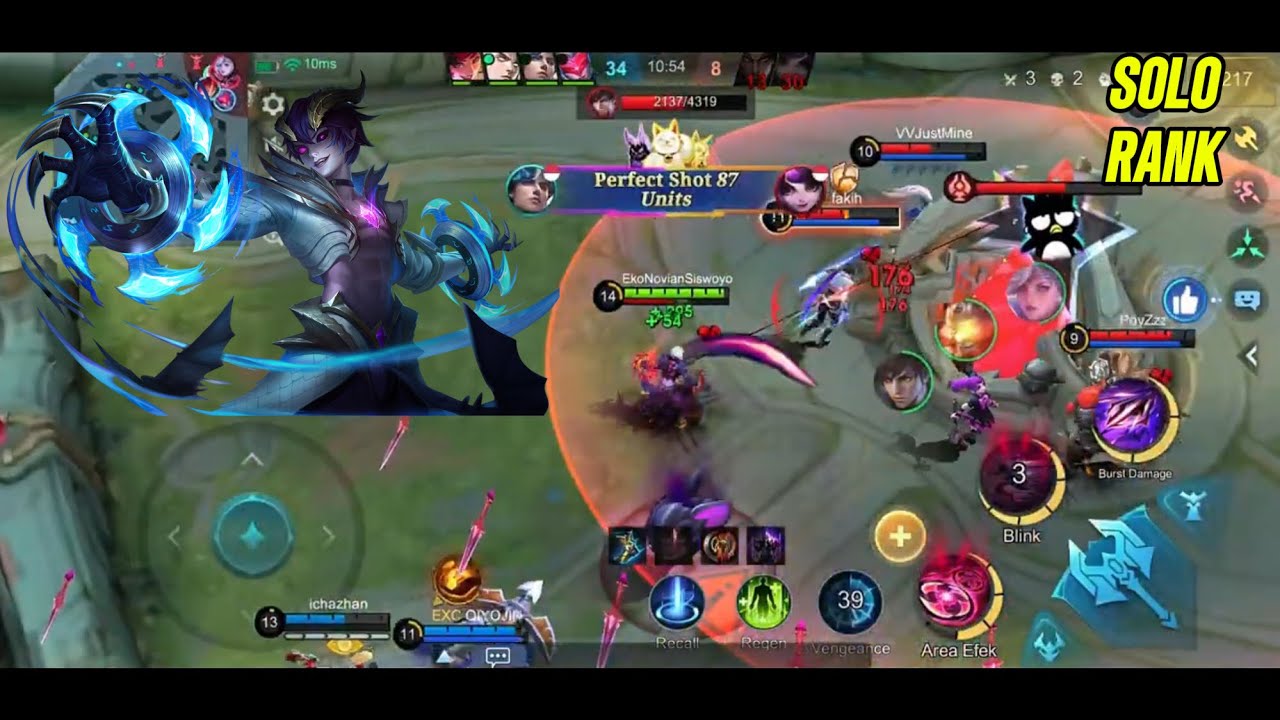 MOBILE LEGENDS - DYRROTH SOLO IN RANK