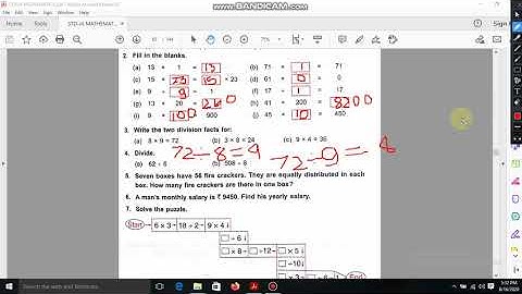 DAV Class 3 Maths Multiplication & Division