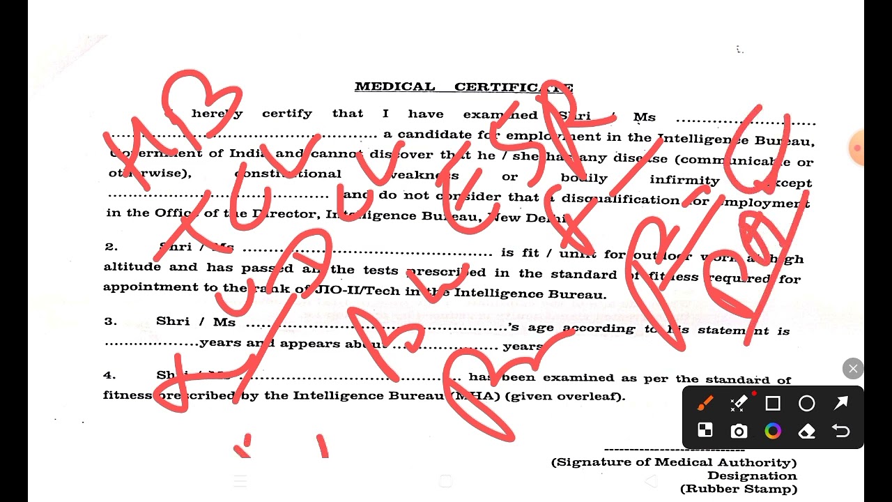 information about medical examination and appointment junior intelligence officer grade -2 technical