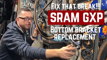 How to fix bottom bracket creak! - SRAM GXP replacement #bike #cycling #gravelbike #roadbike