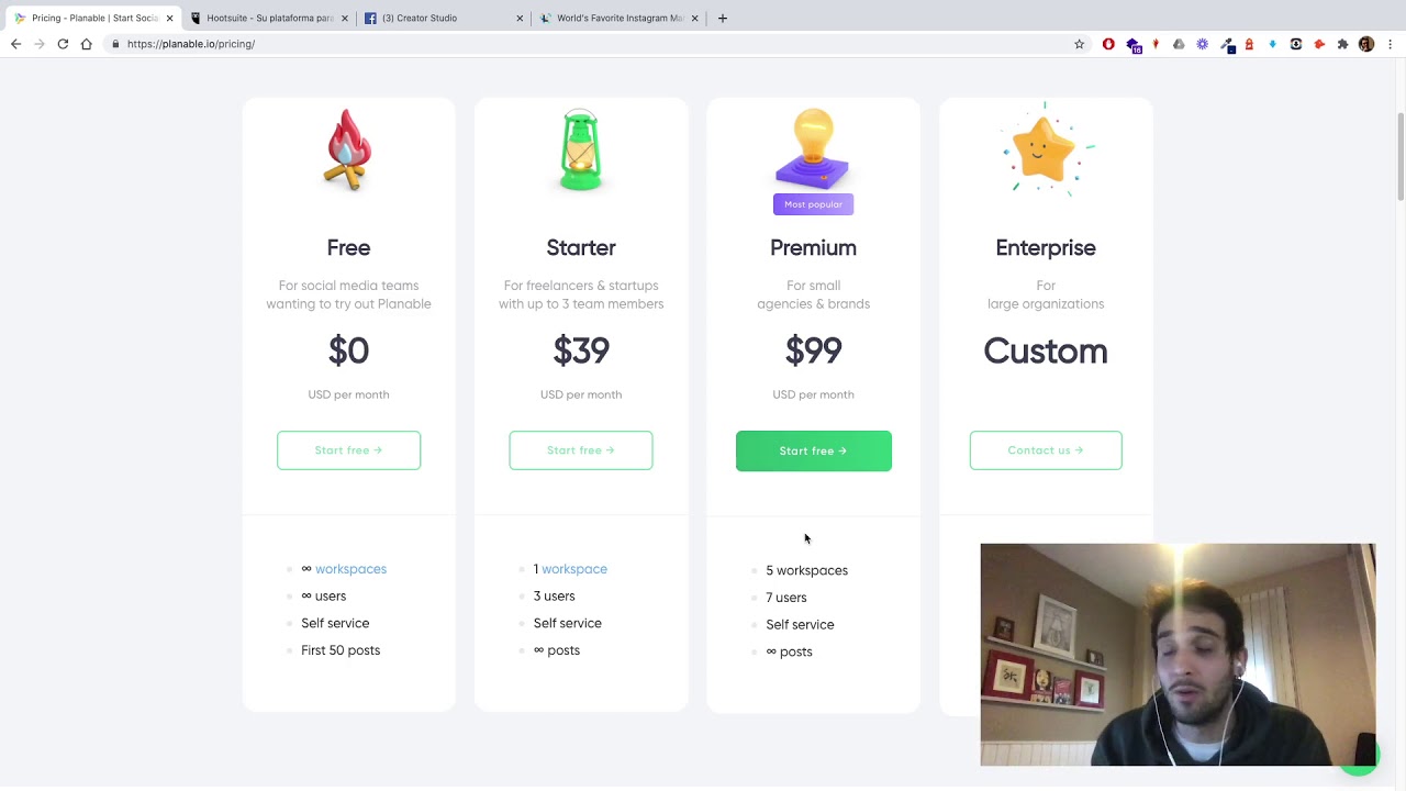 Comparativa de gestores de redes sociales: Planable vs later vs Hootsuite vs Creator Studio