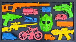 Membersihkan Nerf Assault Rifle, Mobil Balap, Shotgun, Ak47,Nerf Sniper Rifle, Cowboy Gun, Ambulance