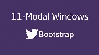 #Twitter Bootstrap for Web Design - 11 :Modal Windows
