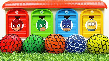 Satisfying Garage ASMR | Making 5 Real Slime Balls Net Magic Unboxing Beadss In 4 Color ASMR Garage