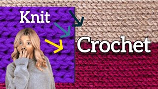 Rib Stitch Knit vs. Slip Stitch Back Loop Only | How to make your Crochet Look Like Knit (Episode 5)