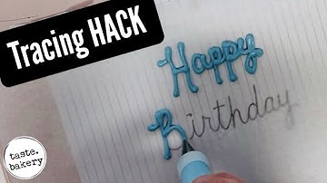How to WRITE ON A CAKE - -(Tracing HACK)- - taste bakery